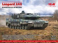 ICM Modelbouwpakket Militaire voertuigen - 72820 Leopard 2A6 Tank - Strijdkrachten van Oekraïne Plastic - 1:72 - Modelbouw