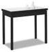 Table de cuisine pliable, blanc, 80 x 40 à 80 x 80 cm