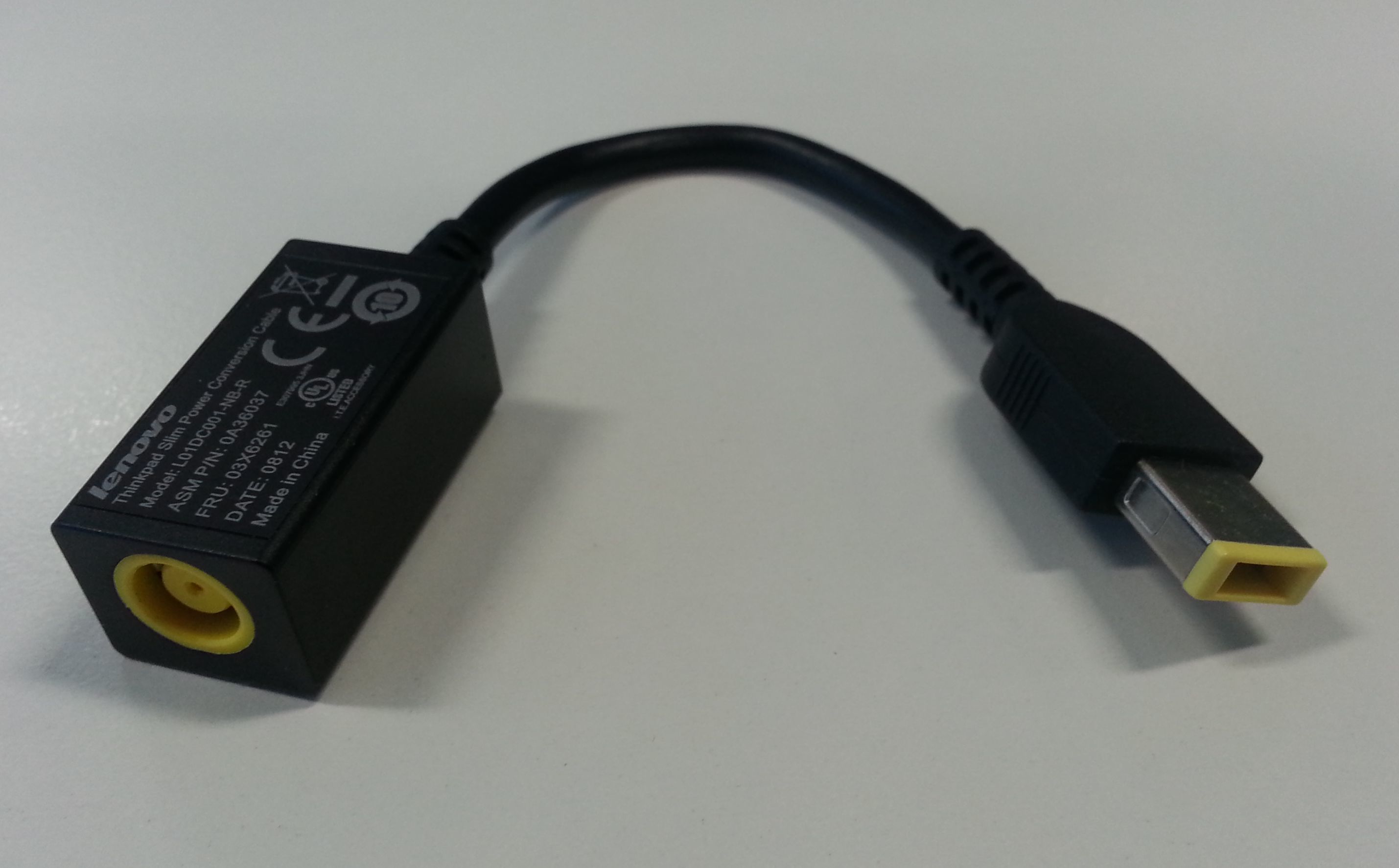 Lenovo ThinkPad Slim Power Conversion Cable - Black