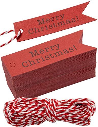 HomeTools.eu 100 Kraftpapier Cadeauhangers