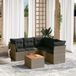 Maison Exclusive Ensemble de jardin pour 6 personnes avec coussins, gris, en polyrotin