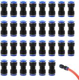 Dailygoods Connecteurs pneumatiques 30 pièces - Connecteurs de tuyau 4 mm