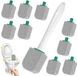 Merkloos / Sans marque Paws & Crafts B.V. Puimsteen voor WC met Handvat - 10 Stuks Puimsteen voor Toilet - Vervangbaar - Puimsteen Toiletborstel - Kalkaanslag verwijderen - Schuurborstel - voor Badkamer, Toilet, Keuken, Zwembaden, Diepe Vlekken