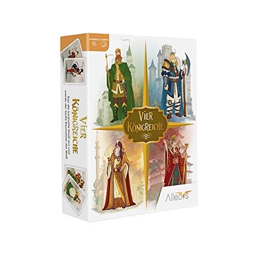 ALLEOVS Vier koninkrijken - Strategiespel - Bordspel - Kaartspel - Opbouwspel - Gezelschapsspel - Vanaf 6 jaar