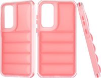 Techsuit Hoesje geschikt voor Samsung Galaxy A35 - Wave Shield Shockproof Hard Case Back Cover - Rood