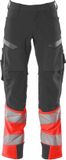 Mascot Accelerate Safe Pantalon Met Kniezakken 19179 - Mannen - Donkerantraciet/Rood - 56