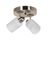 Opviq Moderne kroonluchter met metalen behuizing en glazen dop, diameter 20 cm, lengte 36 cm, E27-fitting, max. 40 W, witte afwerking, perfect voor Scandinavische en hoteldecoratie