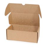Set Kraft 20x9x7 cm Zelfvouwende Kartonnen Dozen met Deksel - Set van 20