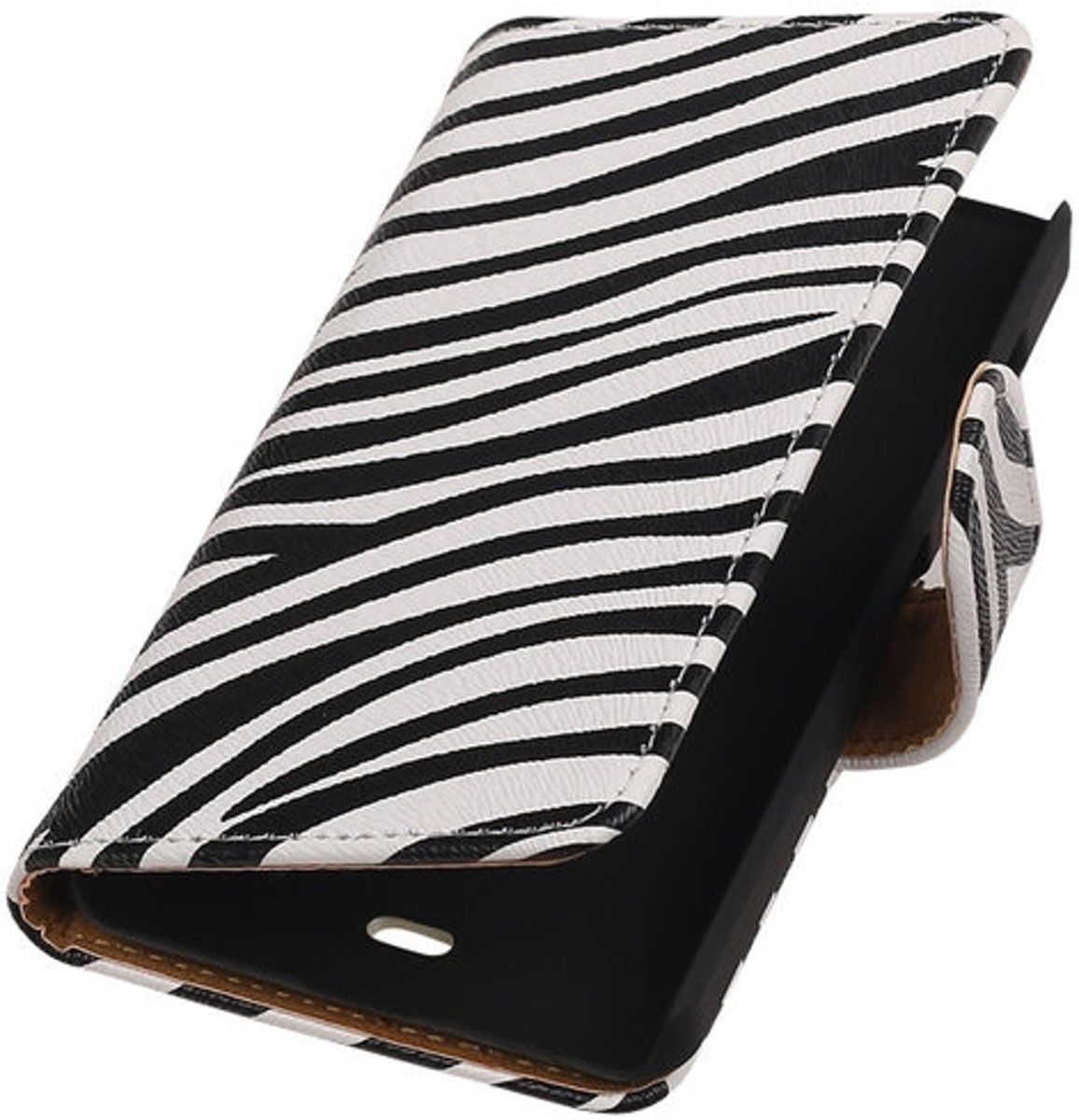 Best Cases Microsoft Lumia 430 Zebra Booktype Wallet Hoesje