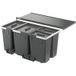 Häfele Collecteur de déchets quadruple CYCLE avec tablette, largeur caisson 900 mm - 2 x 12l + 1 x 18l + 1 x 26l
