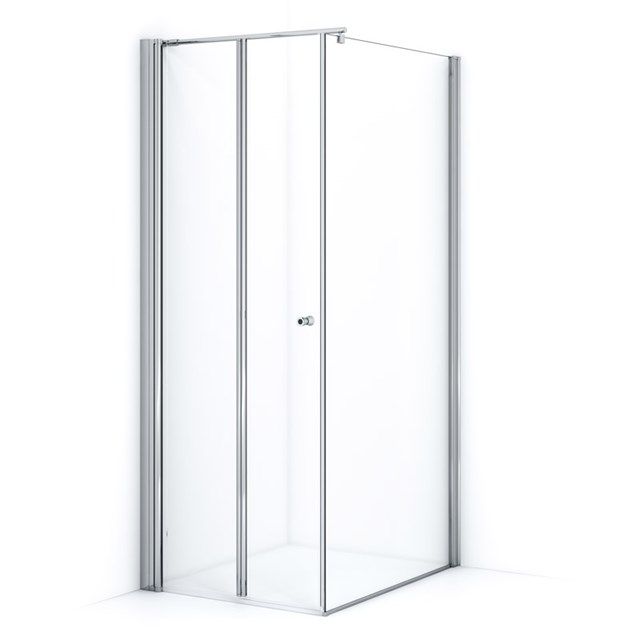Maxaro Douchecabine Zircon Comfort Helder 90x80cm Vierkant met Vouwdeur