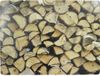 Mars & More Placemat - 1x stuks - openhaard hout print - 30x40 cm - kurk - rechthoekig