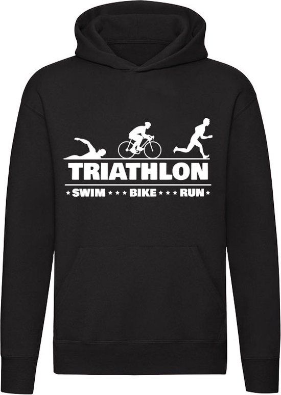 Sol's Unisex Triathlon Hoodie - Zwart - Maat M