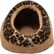 Trixie Kattenmand Iglo Leo Soft Pluche Bruin/Panterprint - 35x41x26 cm