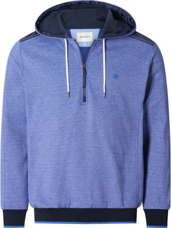 Babista heren Sweatshirt - 60/62 - blauw - Katoen - Lange mouw - Capuchon