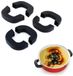 Sans marque Poignées en silicone pour casseroles - antidérapant - 6 pièces - multifonctionnel