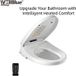 Icecat Siège de toilette intelligent avec télécommande, siège chauffant, sécheur d'air, lavage hygiénique. Comprend une température d'eau réglable et une buse autonettoyante