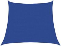 vidaXL Zonnezeil 160 g/m² trapezium 3/4x3 m HDPE blauw
