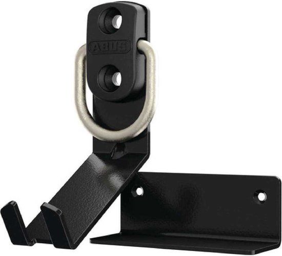 Abus Muuranker Granit WBA65 met wandsteun Zwart