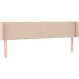 Tête de lit avec oreilles Cappuccino 203x16x78/88 cm similicuir