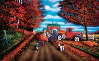 SunsOut Puzzle XXL stukjes - Pick of the Patch - 300 stukjes Halloween