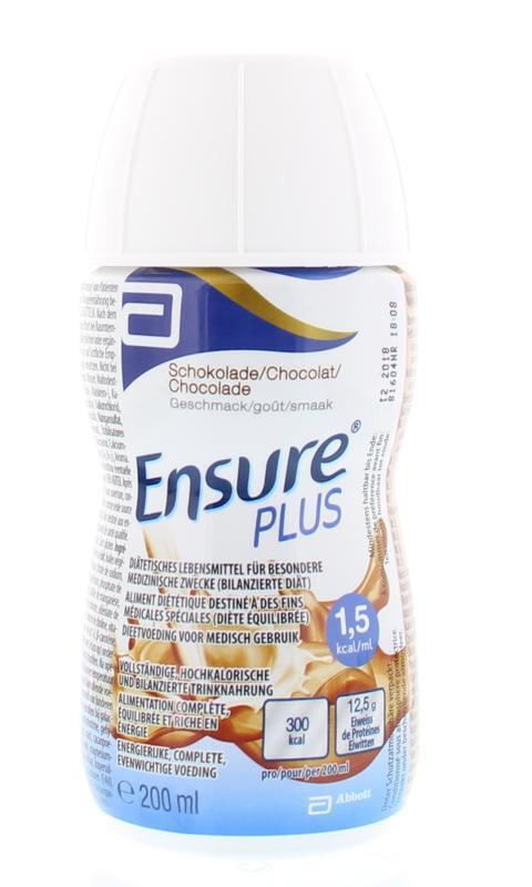 Abbott Ensure Plus Chocolade Flesje 200ml