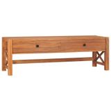VidaXL TV meubel & entertainment center 140x40x45 cm teakhout