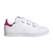 ADIDAS Stan Smith Enfant Velcro Blanc/Rose