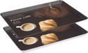 5five Dienbladen/Serveerbladen Rechthoekig Koffie Zwart 30 x 22 cm (2 stuks)