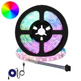VidaXL Led-strip 2 st zwart en transparant koper en kunststof