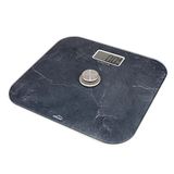 Lacor - 61742 - personenweegschaal met EcoMove marmereffect, extra vlak gehard glas van 5 mm, LCD-display, afmetingen 31 x 29 x 5 cm