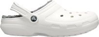 Crocs Classic Lined Clog - Volwassenen - Clogs - Wit/Grijs - Maat 36/37