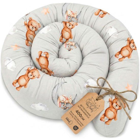 Zijslaper ASE Spolka Akcyjna Zijslaper kussen Lichaamskussen 400 cm Katoen - Lang kussen bed rol slaapkussen nek rol Decoratie voor kinderkamer Oeko-Tex Teddyberen
