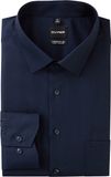 OLYMP Luxor comfort fit Big overhemd - popeline - donkerblauw - Strijkvrij - Boordmaat: 50