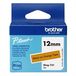 Brother Btag-T31 Labeltape, 12 mm breed, 4 m lang, zwart/oranje