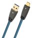 Oehlbach D1C9562 Câble USB USB-A fiche, USB-C fiche 2 m Pétrole Blindage tressé