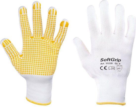 Merkloos / Sans marque ESV WORK SoftGrip XL Monteurshandschoen - Wit - Maat S