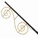 Twinkle Pole Double Twister Sneeuwvlok Kerstverlichting 40x110cm IP44 Extra Warm Wit LED met Timer en Knipperfunctie
