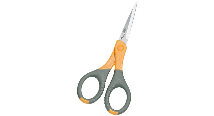 Wedo TITAN Plus Office Scissors - 155mm - Grey/Yellow