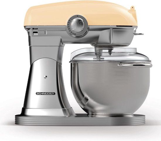 Schneider SCFP57CR Keukenmixer - Crème - 1500W - 5.7L - Incl. Accessoires