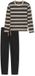 Schiesser katoenen heren pyjama lange mouw - Zwart - Casual Nightwear - 54
