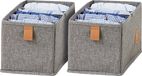 Store It Lade mandje grijs kledingkast - Medium 6-vaks (2 stuks)