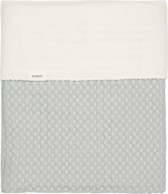 Koeka wiegdeken cotton fleece wafel Amsterdam ocean air 100x75