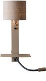 RoMi Lampe murale Florence - Brun - 24x24x52cm