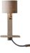 RoMi Lampe murale Florence - Brun - 24x24x52cm