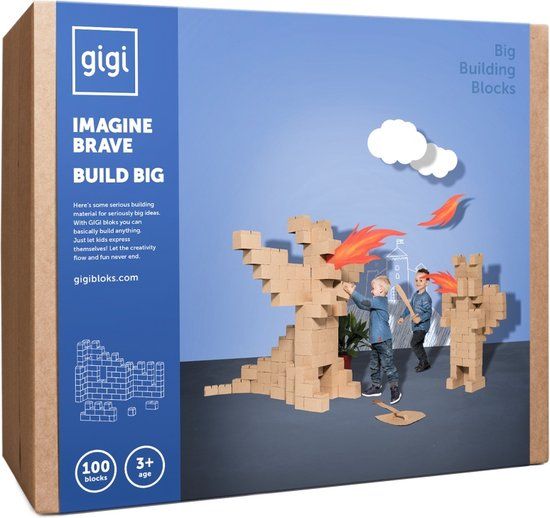 GIGI Bloks G-1 Bouwstenen - 100 stuks XXL - Vanaf 3 jaar