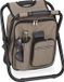 Relaxdays Campingkrukje - Inklapbaar - 42x35x29 cm - Rugzak Kruk - Polyester - Beige