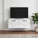 Maison Exclusive Meuble TV mural exclusif, blanc, dimensions : 78,5 x 41 x 30 cm, fabriqué en panneaux de particules
