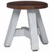 VidaXL Kruk Naturel 22 x 22 x 24 cm Mahonie Hout