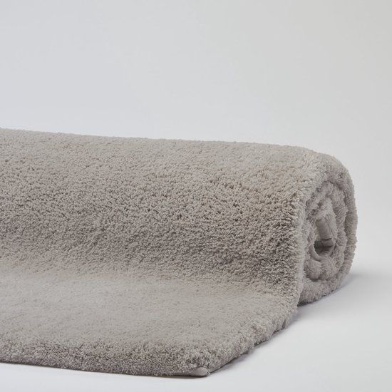 Aquanova Mauro Badmat Truffle - Rond - Grijs/Beige - Hoogpolig - Wasbaar